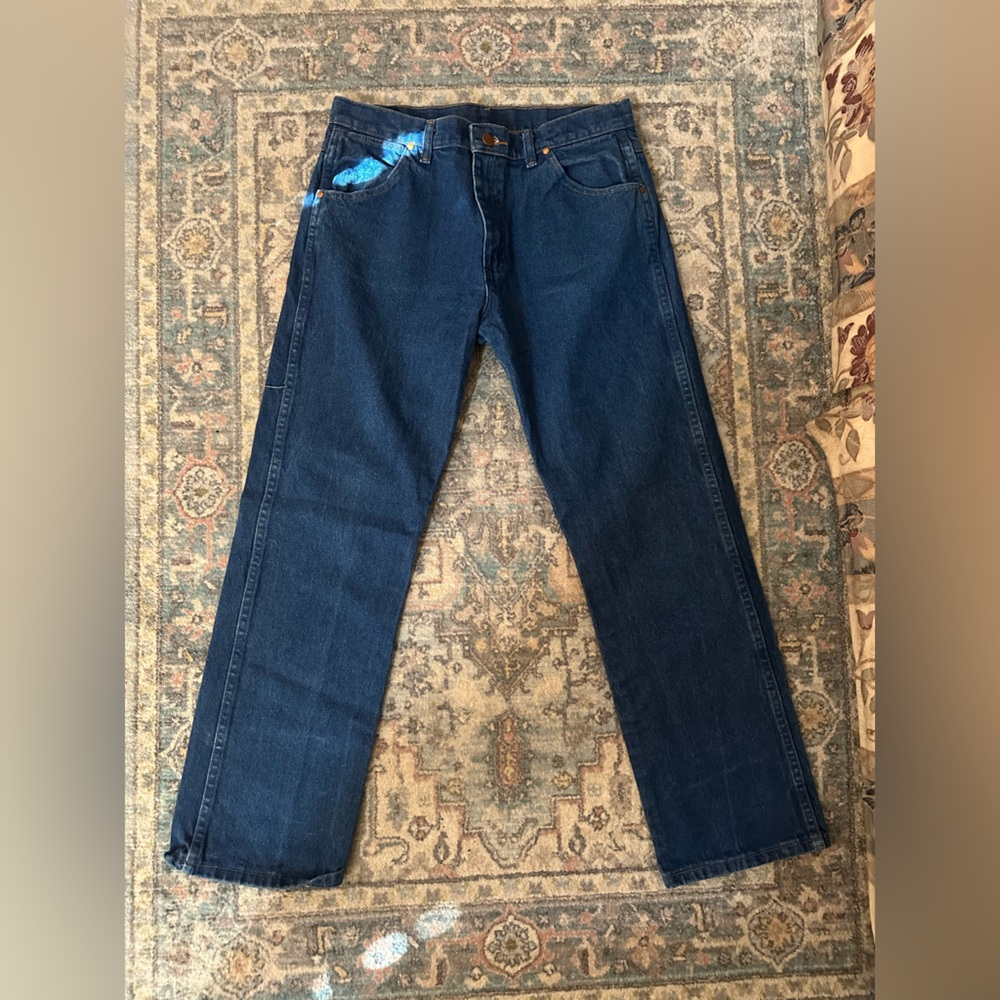 Wrangler Dark Blue Straight Jeans